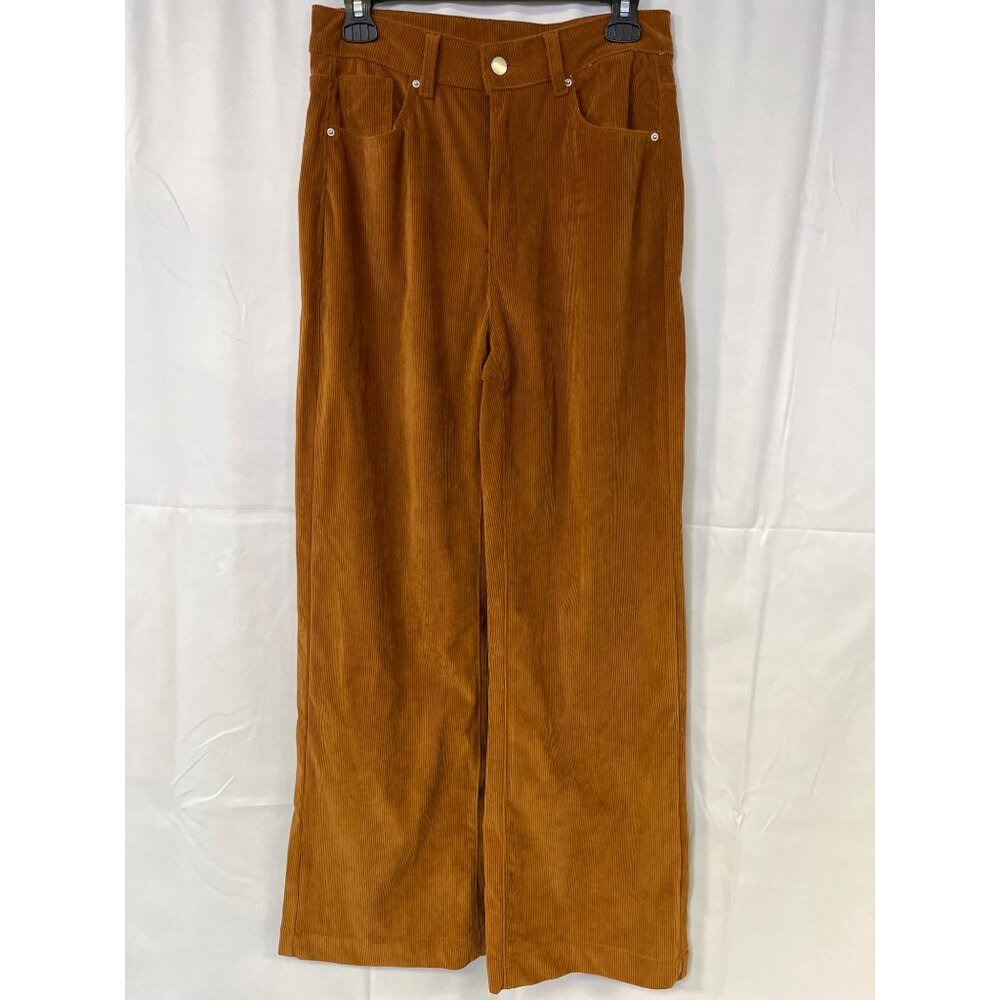 Shein Women's Brown Corduroy Pants/Wide Leg Size 6/M SKU 5710 - Picture 1 of 6